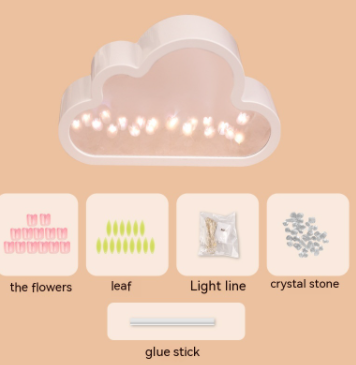 Cloud Tulip Mirror Small Night Light