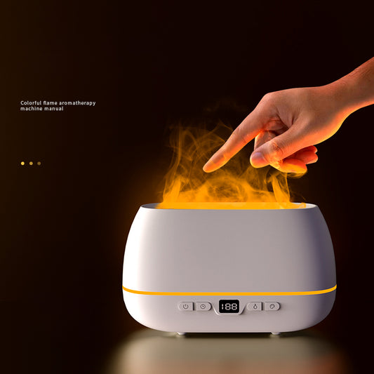 3D Flame Humidifier 200ml Flame Aromatherapy Diffuser