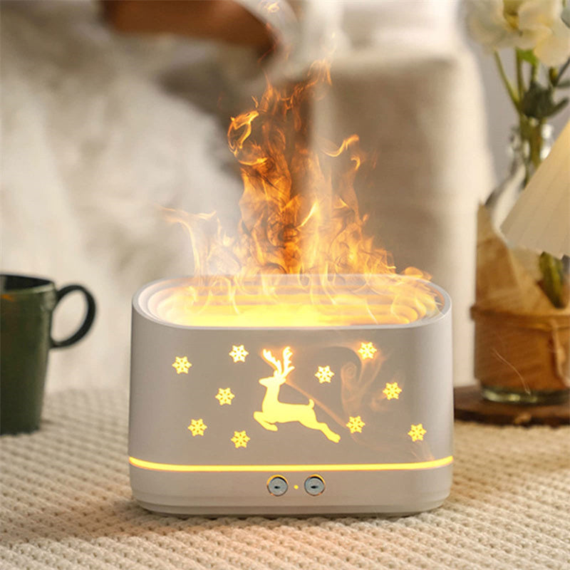 Elk Flame Humidifier Mute Atmosphere Lamp