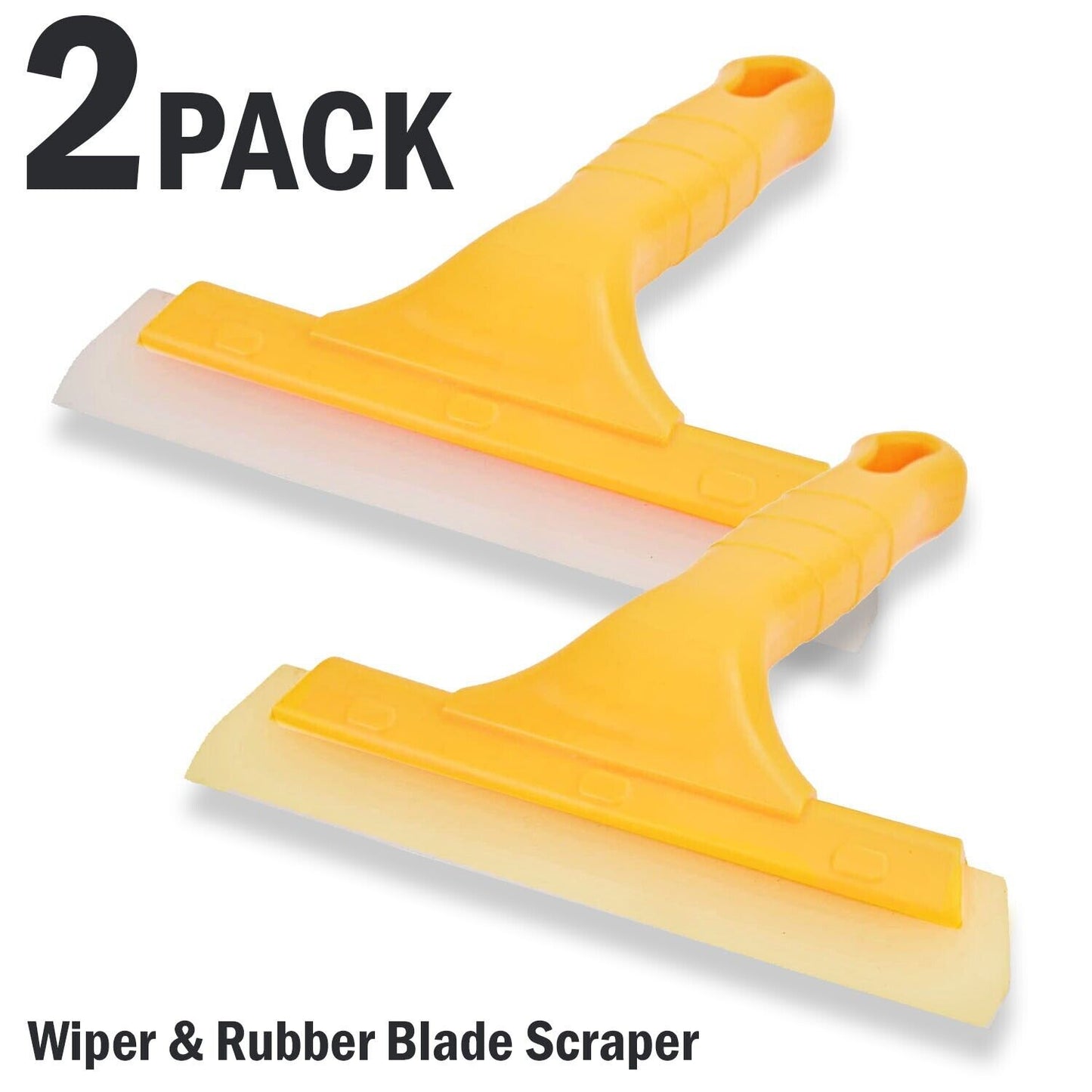 2X Window Squeegee Shower Cleaner Car Home Glass Wash Water Wiper Silicone Blade