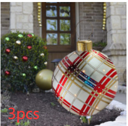 Christmas Ornament Inflatable Ball Outdoor Pvc 60CM