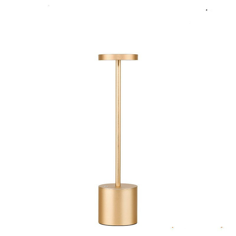 LED Aluminum Alloy Waterproof Rechargeable Desk Lamp Touch Dimming Metal Table Lamps For Bar Living Room Reading Camping Light