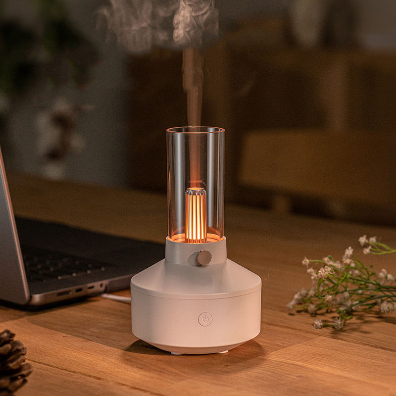 2024 Ultrasonic Humidifier Retro 150ml Night Light Essential Oil Aroma Diffuser