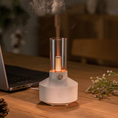 2024 Ultrasonic Humidifier Retro 150ml Night Light Essential Oil Aroma Diffuser