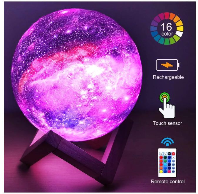 3D Printing Moon Light Galaxy  Light