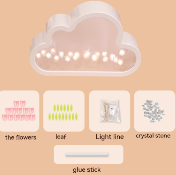 Cloud Tulip Mirror Small Night Light