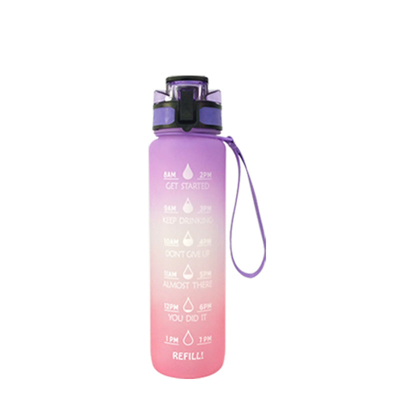 Transparent Flask Water Bottle 1000ml