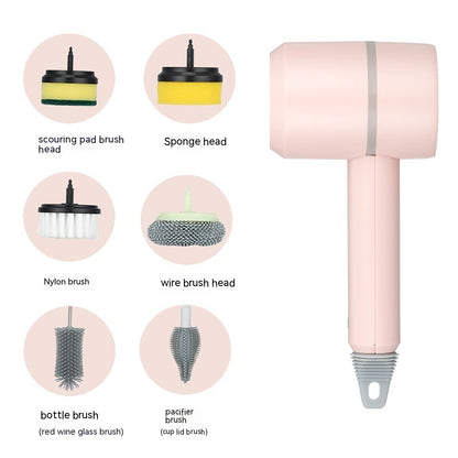 Electric Dishwashing Brush Automatic Wireless USB