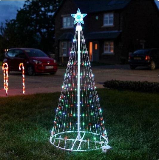 Christmas Tree Lights Garden Courtyard Decorations