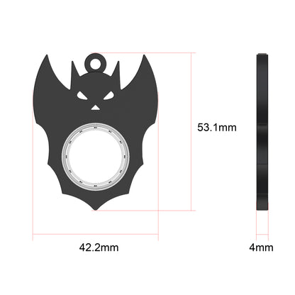 Halloween Creative Fidget Spinner Toy Bat Demon Ghost Keychain Hand Spinner Anti-Anxiety Toy Relieves Stress Bottle Opener Kids Toy