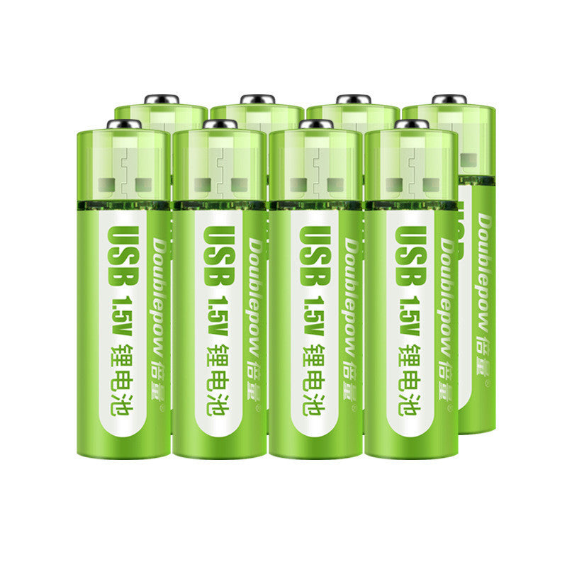 USB Rechargeable Battery No. 5, No. 7 Lithium Battery, Large Capacity 1.5v Constant Voltage AA