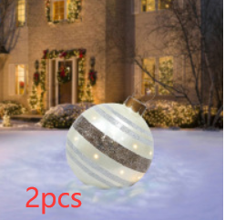 Christmas Ornament Inflatable Ball Outdoor Pvc 60CM