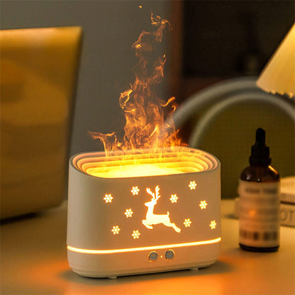 Elk Flame Humidifier Mute Atmosphere Lamp