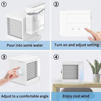 3 In 1 Portable Air Conditioners, Evaporative Air Cooler USB Charging