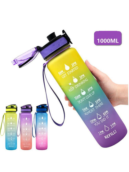 Transparent Flask Water Bottle 1000ml