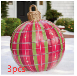 Christmas Ornament Inflatable Ball Outdoor Pvc 60CM