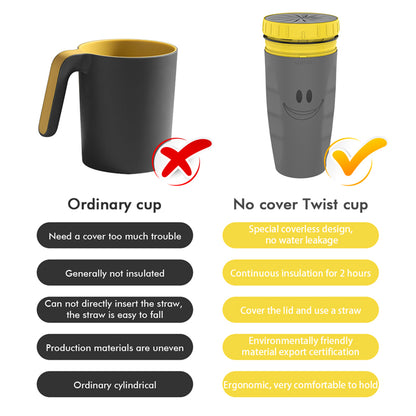 Twist Cup, Travel Portable Cup