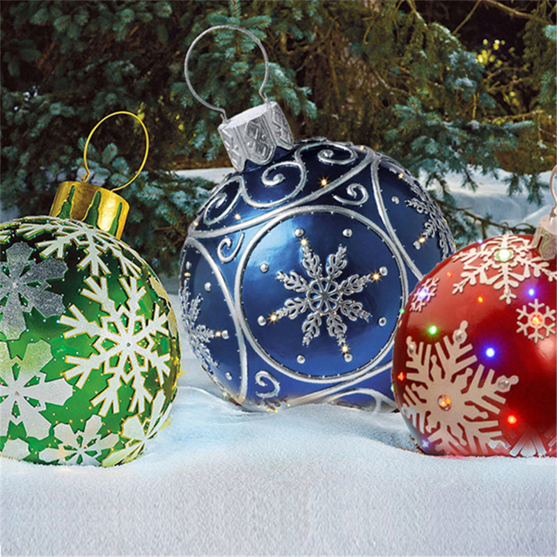 Christmas Ornament Inflatable Ball Outdoor Pvc 60CM