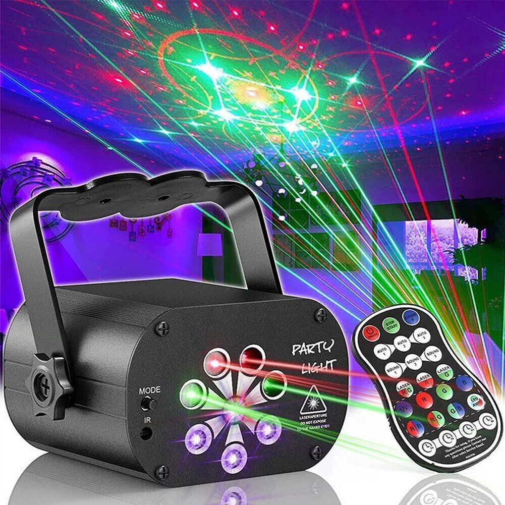 480 Pattern LED RGB Disco Party Laser Stage Light USB Club DJ Lighting Projector