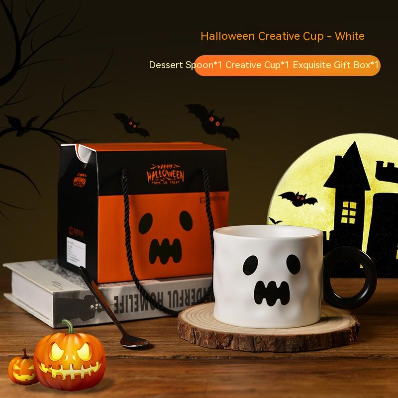 Pumpkin Ceramic Cup, With Handle, Halloween party Gift Mug