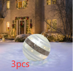 Christmas Ornament Inflatable Ball Outdoor Pvc 60CM